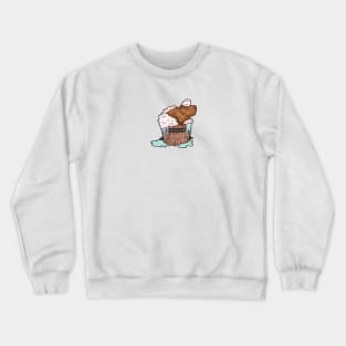 bubble bath capybara Crewneck Sweatshirt